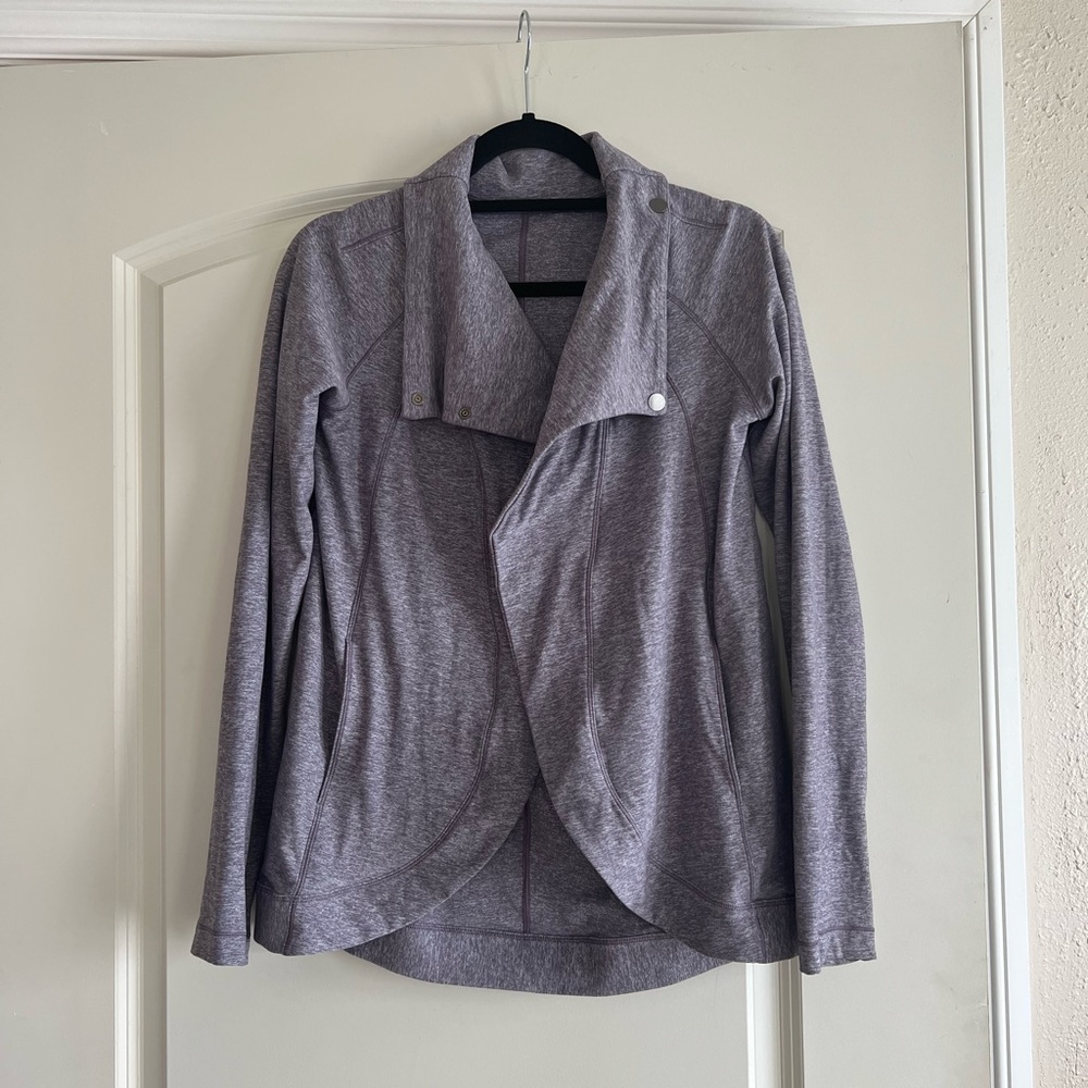 Lululemon Ω Rulu Rally Wrap Heathered Graphite Purple (LW3BVLS) size 4